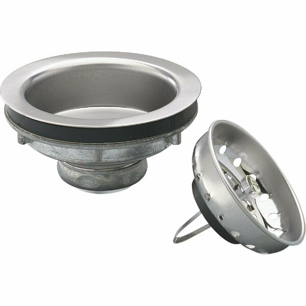 Plumb Pak Champion 3-1/2 In. Stainless Steel Basket Strainer Assembly 1437SS